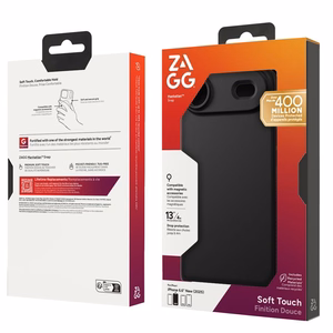 ZAGG suojakuori MANHATTAN SNAP MagSafe-yhteensopiva iPhone 17 Air:lle musta