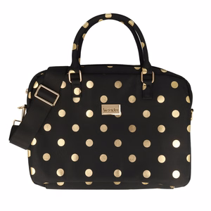 Wonder Briefcase Kannettava 13-14 tuumaa kultainen polka-dot