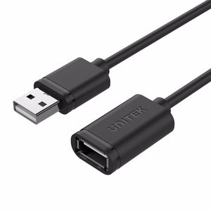 UNITEK Y-C450GBK USB-kaapeli 2 m USB 2.0 USB A musta