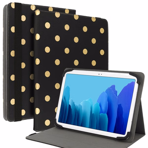 Wonder Canvas Tabletin suojakuori 13 tuumaa kultainen polka-dot