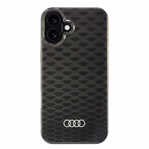 Audi IML Stitching Pattern MagSafe iPhone 16 Plus 6.7" Musta/Musta Kova Suojakuori AU-IMLMIP16M-Q5/D3-BK