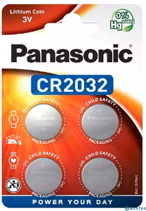 Litiumparistot PANASONIC 3V CR2032 (4kpl)
