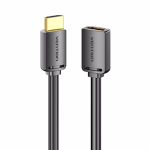 HDMI 2.0 uros - HDMI 2.0 naaras jatkojohto Vention AHCBD 0.5m, 4K 60Hz, (musta)