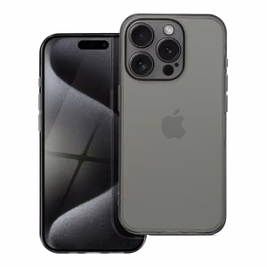 BOX PREMIUM 1,5 mm -suojakuori iPhone 12 Pro Max:lle, läpinäkyvä musta