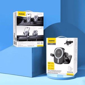 Dudao FW11 auton puhelinteline 15W induktiivisella laturilla ilmaritilään/kojelautaan - musta