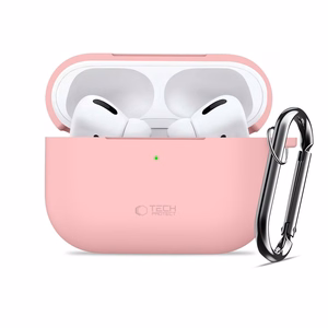 Tech-Protect Silikoninen Hook Suojakuori AirPods Pro:lle - Vaaleanpunainen