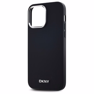 DKNY Plain Logo MagSafe iPhone 14 Pro Max:lle Suojakuori - Musta