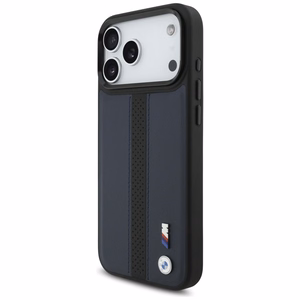 BMW M Perforated Stripe Logo MagSafe Suojakuori iPhone 17 Pro Max:lle - Laivastonsininen
