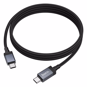 Kaapeli USB C - USB C Hoco 3A 60W näytöllä 1 m X118 musta