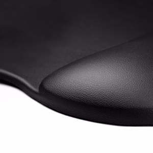 Ergonominen hiirimatto ja rannetuki Gel Eco Leather suuri liukumaton - musta