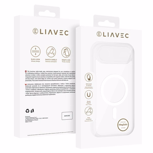 Liavec pehmeä suojakuori iPhone 17 Airille valkoinen