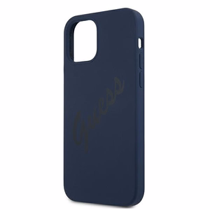 Guess GUHCP12SLSVSBL iPhone 12 mini 5.4" sininen/sininen kovakotelo Script Vintage