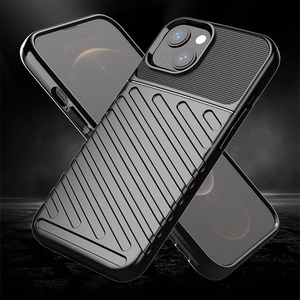 Thunder Case Joustava Kova Rugged Cover TPU Kotelo iPhone 13 mini vihreä