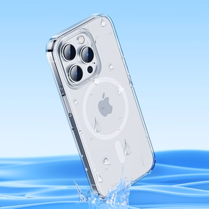 Benks Magnetic Crystal Suojakuori iPhone 15 Plus:lle läpinäkyvä
