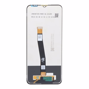 Näyttö Samsung A226 A22 5G kosketuslasilla musta ORG