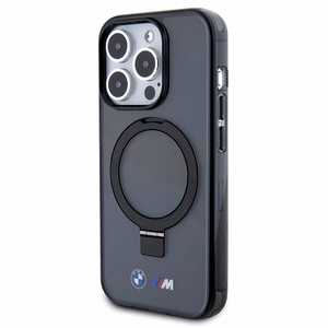 BMW Ring Stand M Collection MagSafe Suojakuori iPhone 15 Pro:lle - musta