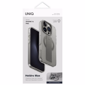 Uniq Heldro Max Magclick lataussuojakuori iPhone 16 Pro - läpinäkyvä