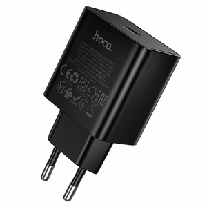 Puhelimen laturi Hoco USB C QC PD 45W N77 musta