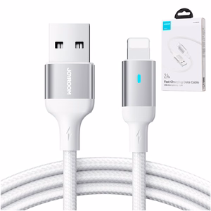 Joyroom Extraordinary Series A10 USB-A / Lightning 2.4A kaapeli 1.2 m - valkoinen