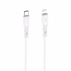 Kaapeli USB C - Lightning Forcell F-Energy PD 3A 27W Silikoninen 1 m C346 valkoinen