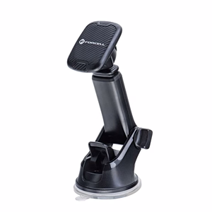 Magneettinen auton puhelinteline Forcell F-Grip Carbon H-CT327 tuulilasi / kojelauta musta