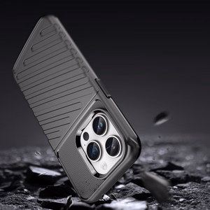 Thunder Case iPhone 14 Pro panssaroitu kotelo musta