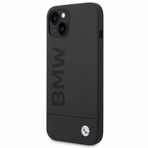 Kotelo BMW BMHMP14MSLBLBK iPhone 14 Plus 6.7 "musta / musta kovakotelo Silikoni allekirjoitus Logo Magsafe