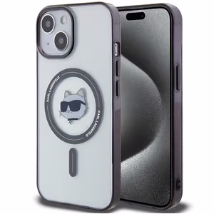 Karl Lagerfeld KLHMP15MHCHNOTK iPhone 15 Plus 6,7 läpinäkyvä kovakuori IML Choupetin pää MagSafe