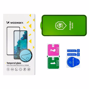Wozinsky Full Cover Flexi Nano Glass hybridi näytön suojakalvo kehys iPhone 13 mini läpinäkyvästä