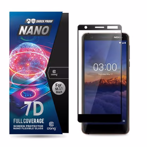 Crong 7D Nano Flexible Glass 9H hybridinäytönsuoja laitteelle Nokia 3.1