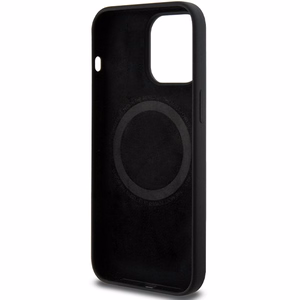 BMW M Silikoninen Pattern MagSafe Suojakuori iPhone 15 Pro Maxille - musta