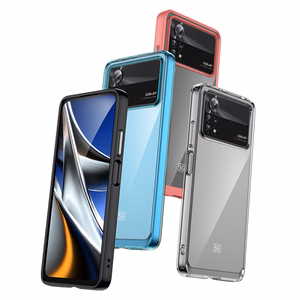 Outer Space Case for Xiaomi Poco X4 Pro 5G cover with a flexible frame blue