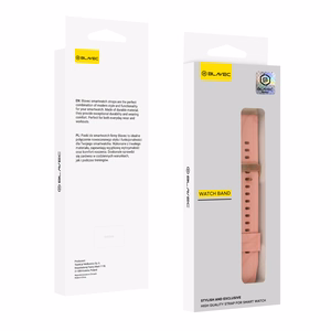 Blavec Universal watch band for W-17 Amber 18mm silicone pink