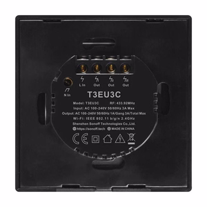 SONOFF TX T3EU3C Wi-Fi RF älykäs kosketusvalokytkin
