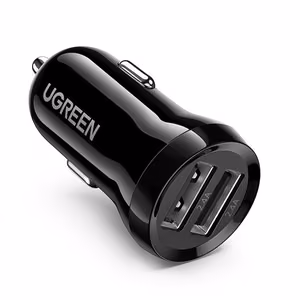 Ugreen-autolaturi 2x USB 24W 4,8 A (2x 2,4 A), musta (50875)