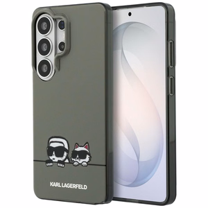 Karl Lagerfeld suojakuori IML Peekaboo Karl ja Choupette MagSafe Samsung Galaxy S26 Ultra:lle musta