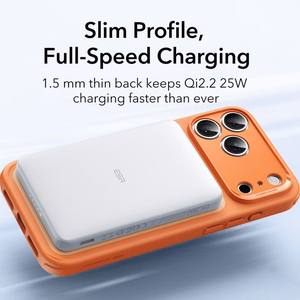 ESR Classic Hybrid MagSafe Suojakuori iPhone 17 Pro Maxille - Kirkas Oranssi