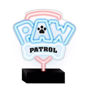 Neon LED jalustalla Paw Patrol - Logo OW-120146