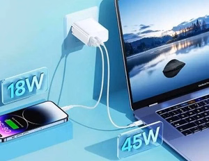Charger Remax RP-U125 65W GaN USB-C/USB-A white