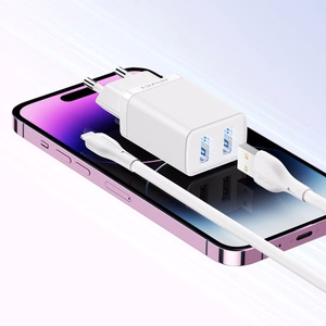 Charger Awei C15L-EU 10W 2xUSB-A + USB-A to Lightning cable 1.0m white