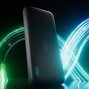 SBS Infinity Power Bank 10000mAh 10W LiFePo₄ USB-A USB-C - musta