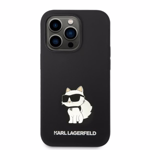 Karl Lagerfeld Silicone Choupette suojakuori iPhone 14 Pro Max:lle - musta