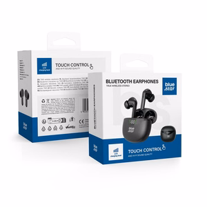 Langattomat kuulokkeet Blue Star T60 TWS musta