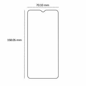 Karkaistu lasi 2,5D Motorola Moto E13