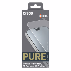 SBS Pure Glass karkaistu suojalasi mallille iPhone 18 Pro Max / 17 Pro Max / 16 Pro Max