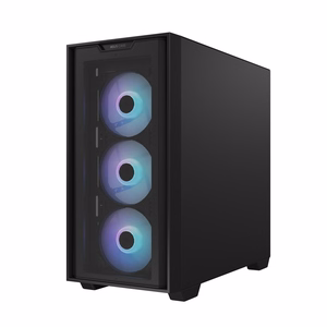 ASUS A21 PLUS MidiTower musta ARGB läpinäkyvä paneeli MicroATX MiniITX
