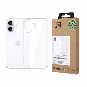 3mk Clear Case Eco Suojakuori Apple iPhone 16 Plus:lle - läpinäkyvä