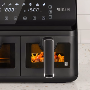 TEESA AIR FRYER DUAL POT XXL -kiertoilmakypsennin, 8 l, 2700 W