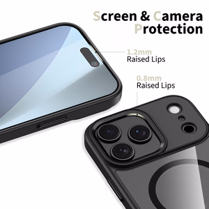 Tech-Protect MagMat MagSafe Suojakuori iPhone 17 Pro Max:lle - Kirkas Musta