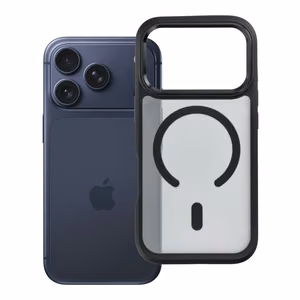 Suojakuori laitteelle iPhone 18 Pro / 17 Pro: Forcell F-Protect Smoke Hybrid Premium, MagSafe-yhteensopiva, väri: musta